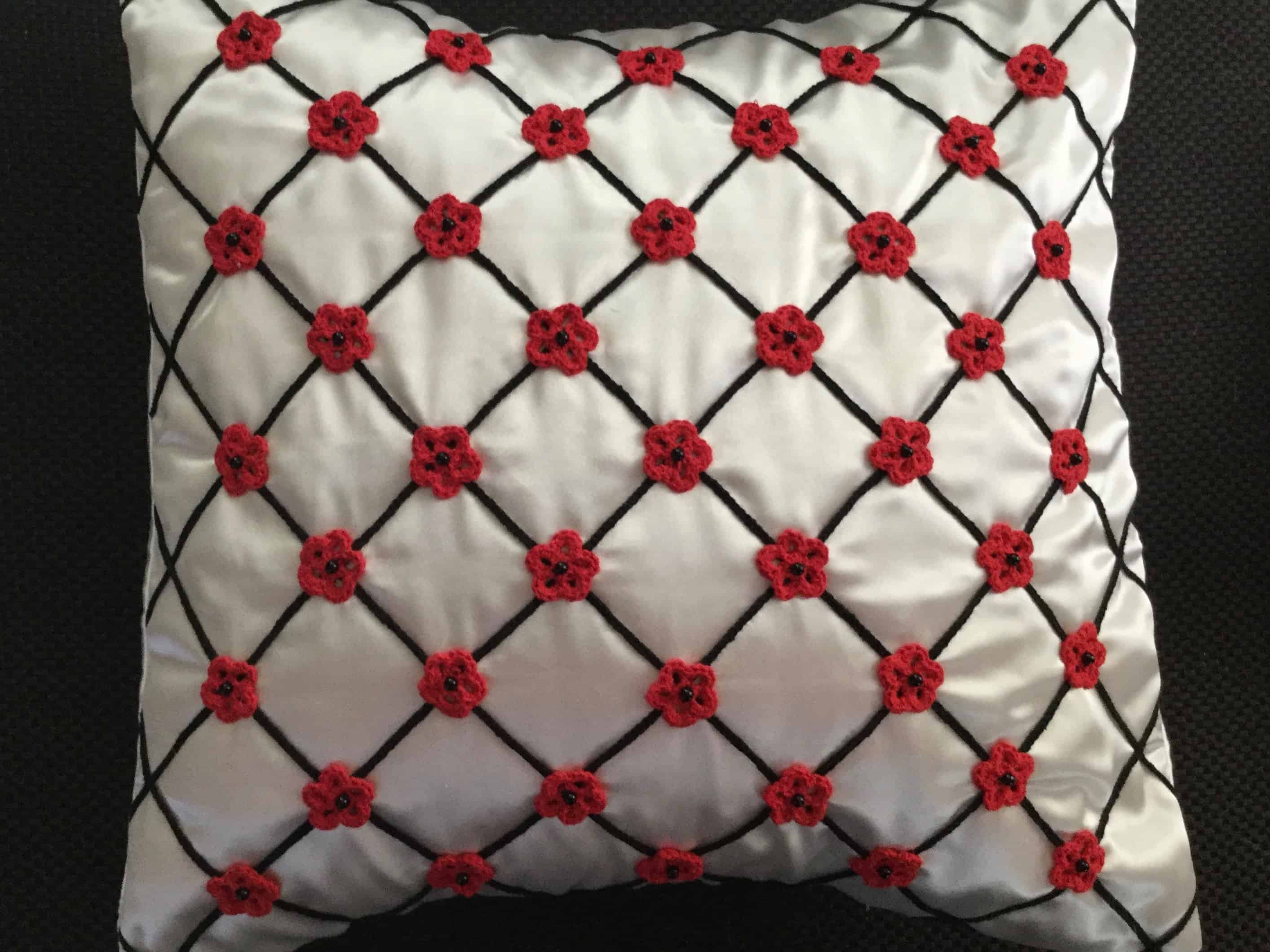 Flower Cushion Crochet Pattern • Kerri's Crochet