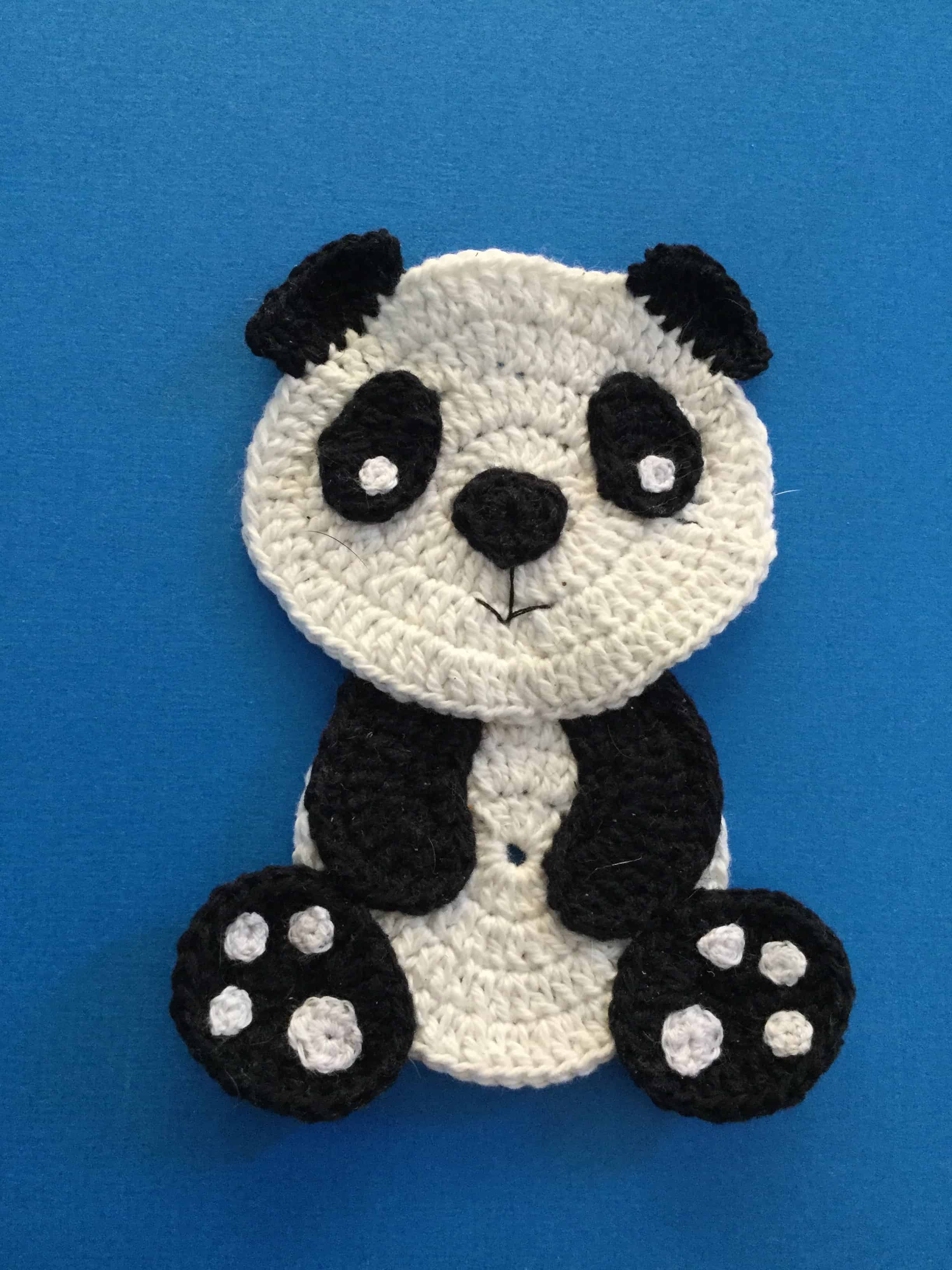 Sitting Panda Crochet Pattern Uk Version • Kerris Crochet