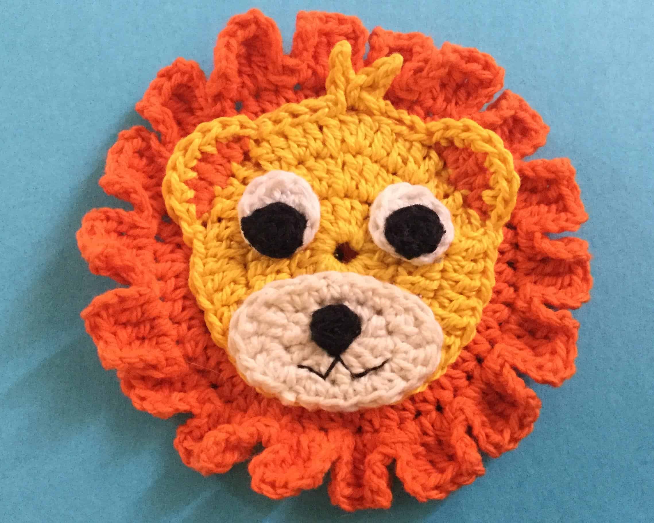 crochetsittinglionheadwithmane • Kerri's Crochet