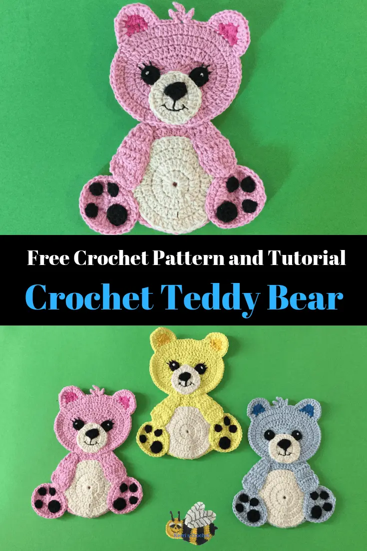 Crochet Teddy Bear Pattern (UK Version) • Kerri's Crochet