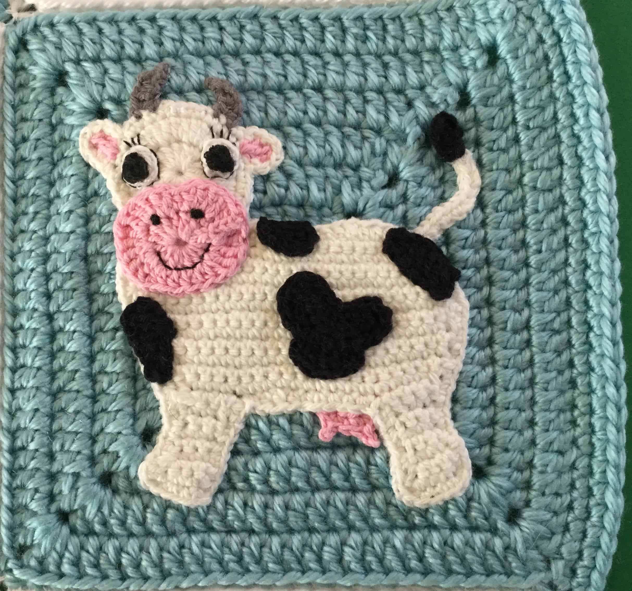 crochetedgingforbabyblanketcowsquare • Kerri's Crochet