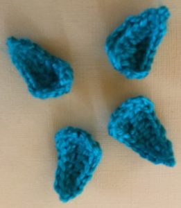 Crochet flower for granny square four leaves