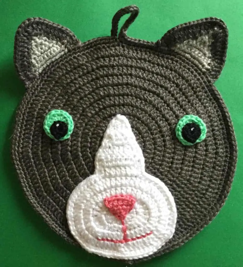 Crochet Cat Potholder Pattern • Kerri's Crochet