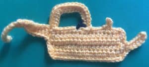 Crochet digger steering wheel