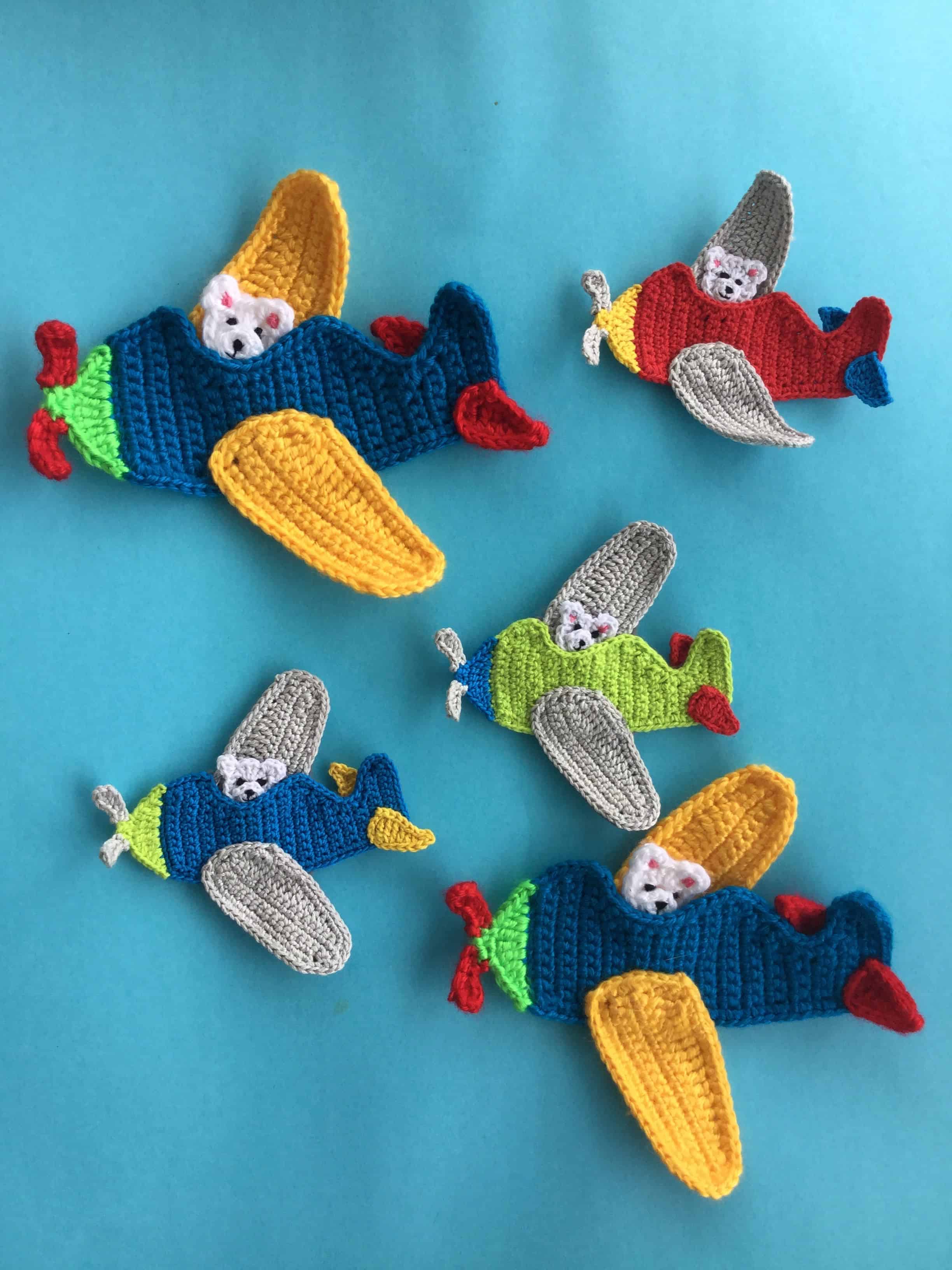 Airplane Crochet Applique Pattern • Kerri's Crochet