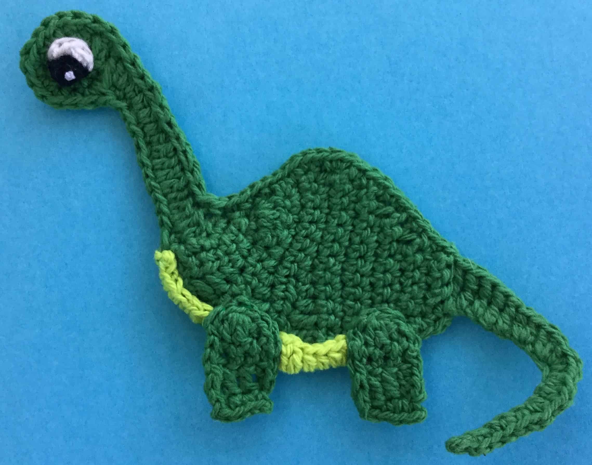 Dinosaur Crochet Applique Pattern • Kerri's Crochet