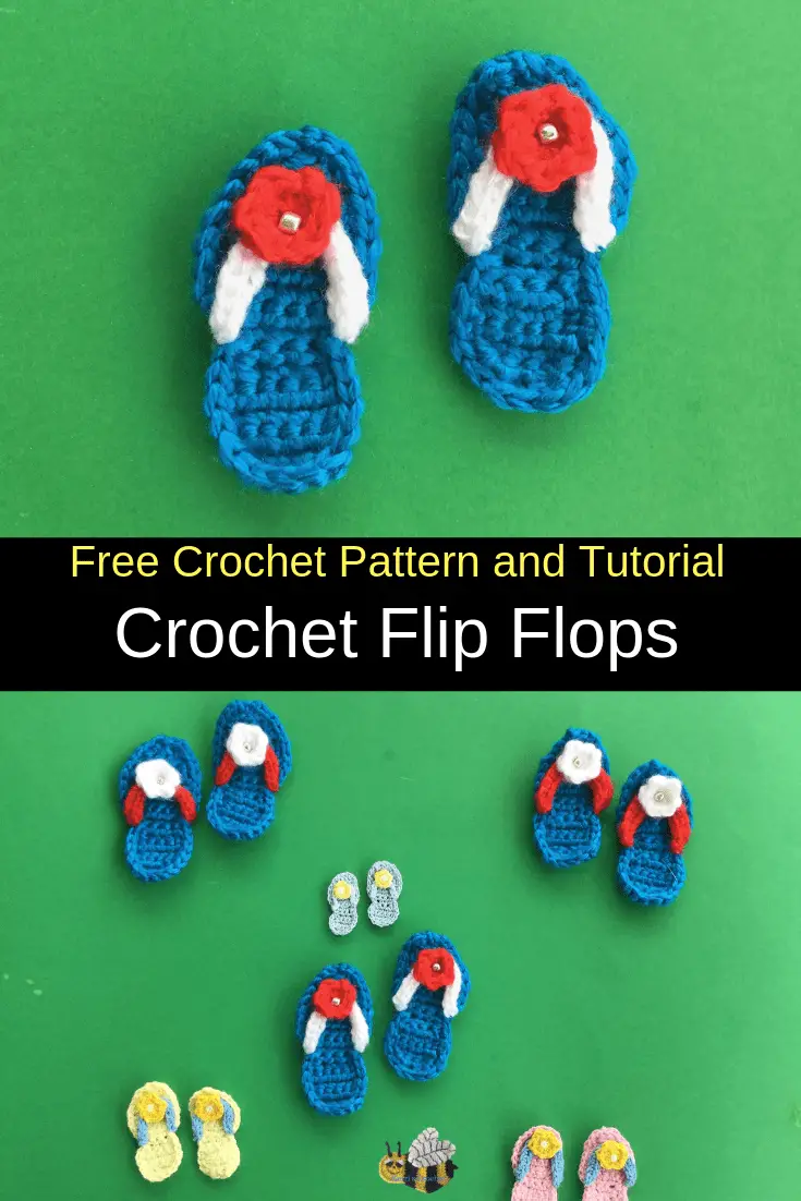 Crochet Flip Flops Pattern • Kerri's Crochet