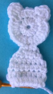 Crochet teddy for plane mobile body