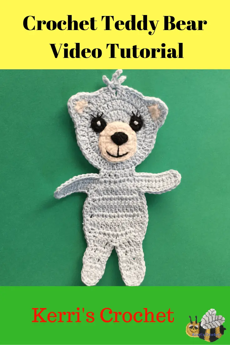 Teddy Bear Crochet Applique Tutorial • Kerri's Crochet