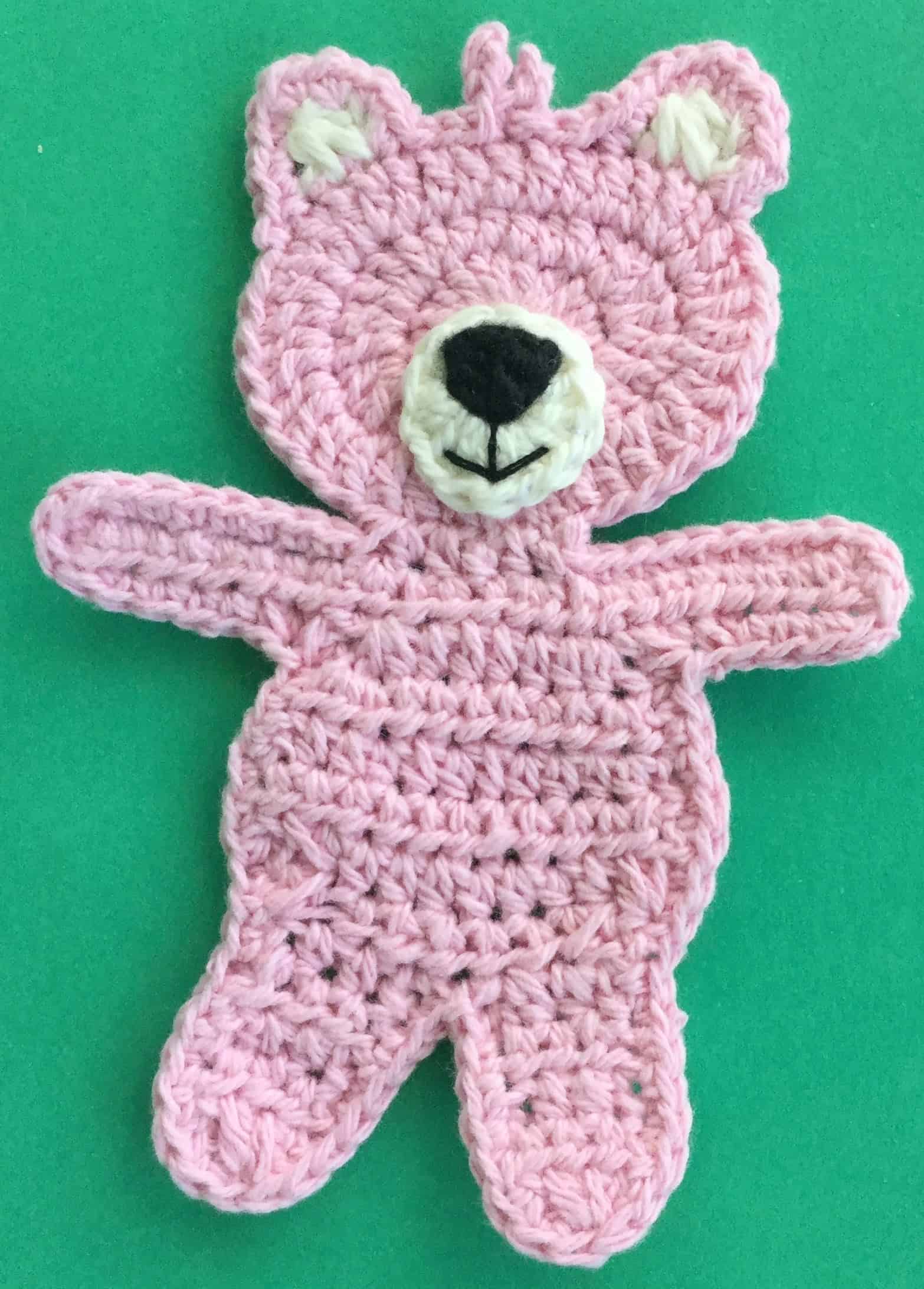 crochet-child-teddy-bear-head-with-muzzle • Kerri's Crochet