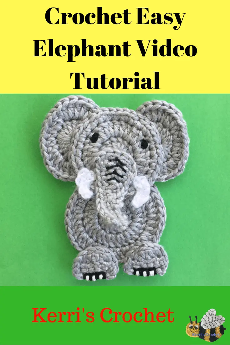 Crochet Easy Elephant Video Tutorial • Kerri's Crochet