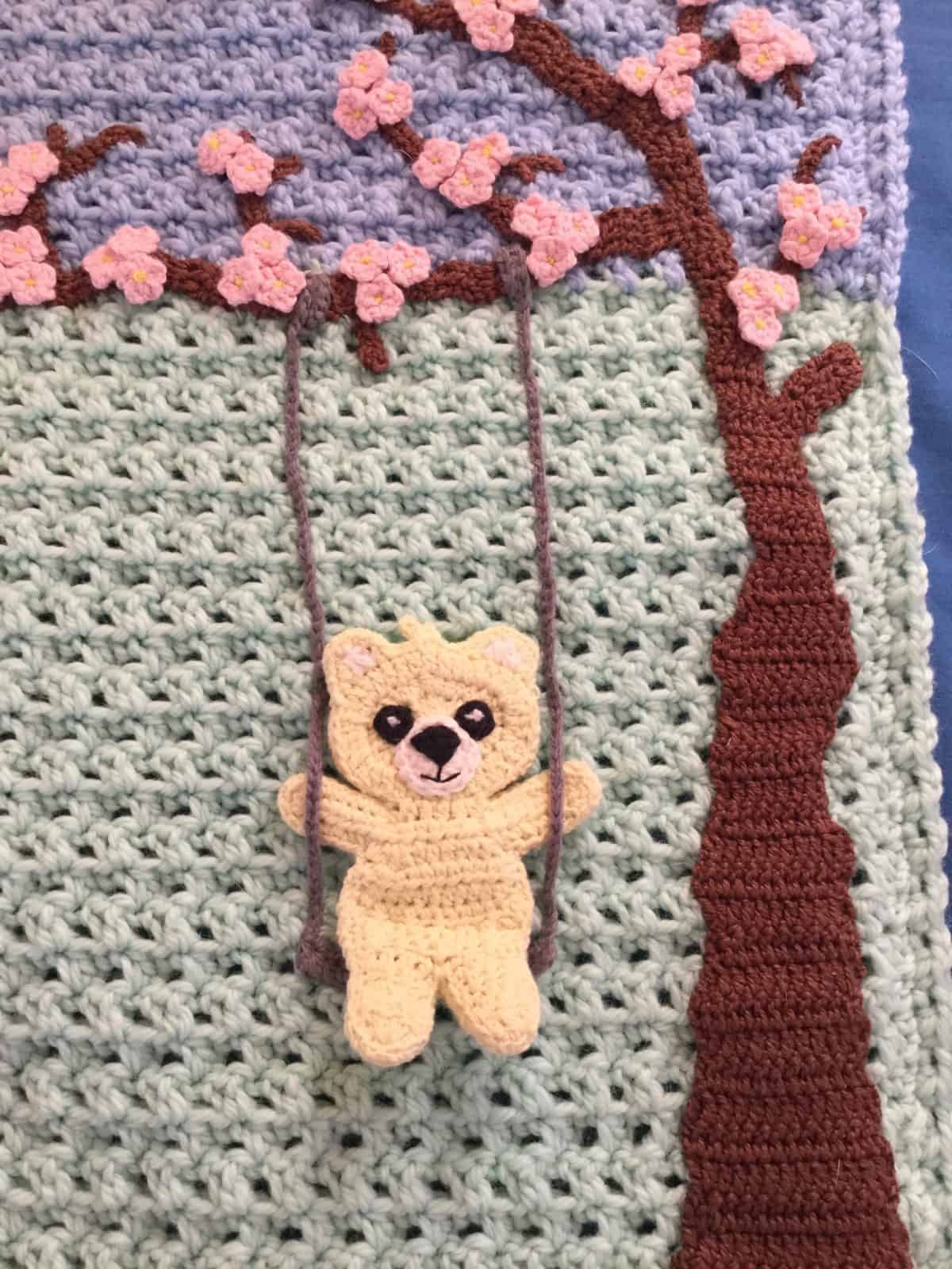 Teddy Bears Picnic Baby Blanket • Kerri's Crochet