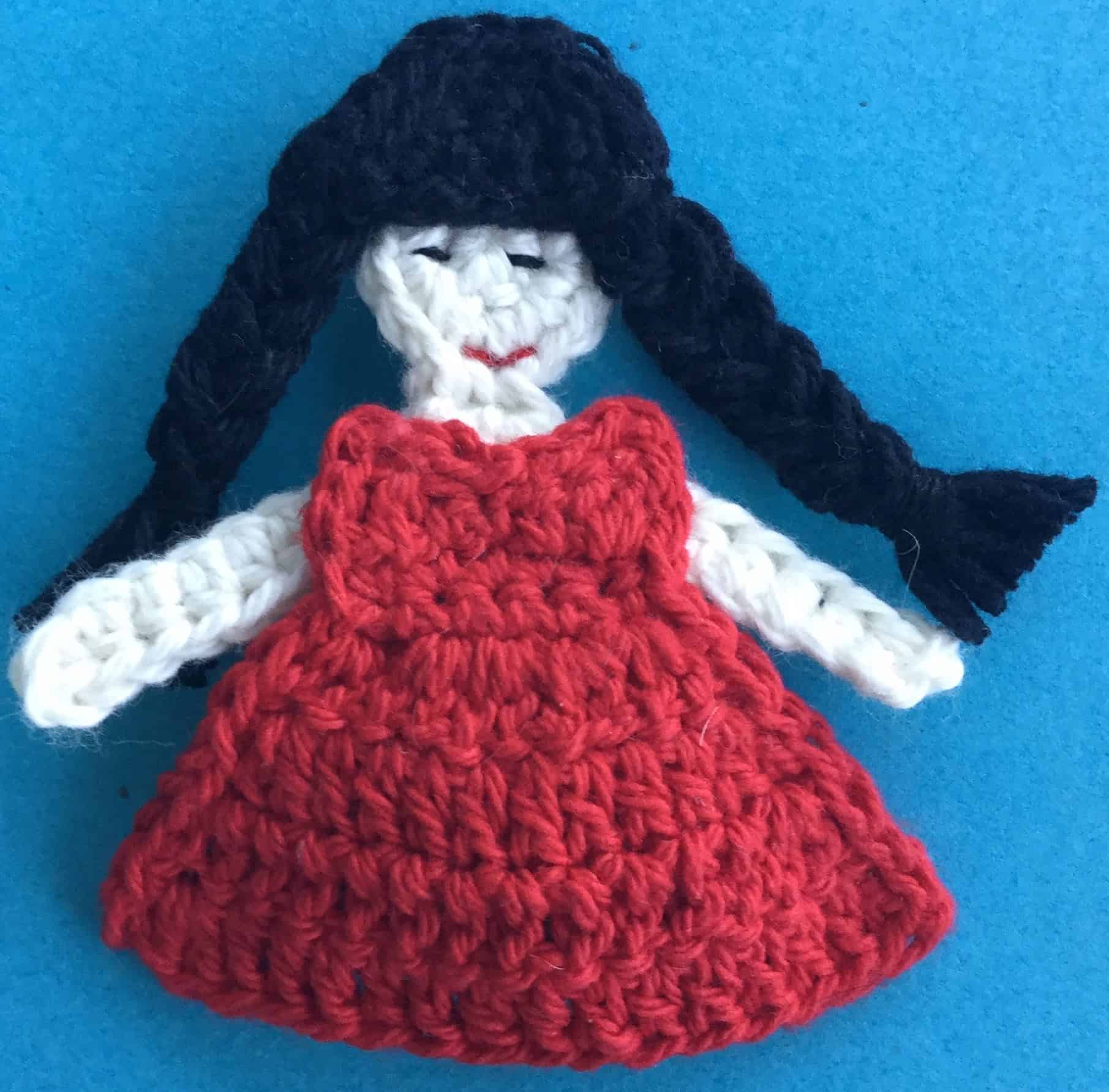Girl Crochet Applique Pattern (UK Version) • Kerri's Crochet