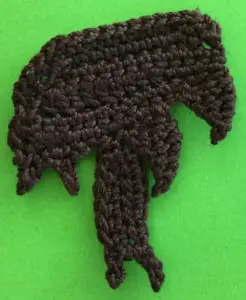 Crochet yorkshire terrier back marking