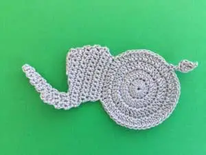 Crochet baby elephant 2 ply body with head