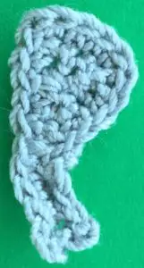 Crochet easy elephant 2 ply trunk neatened