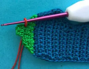 Crochet airplane 2 ply joining for first propeller