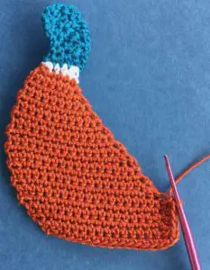 Crochet pheasant 2 ply tail part