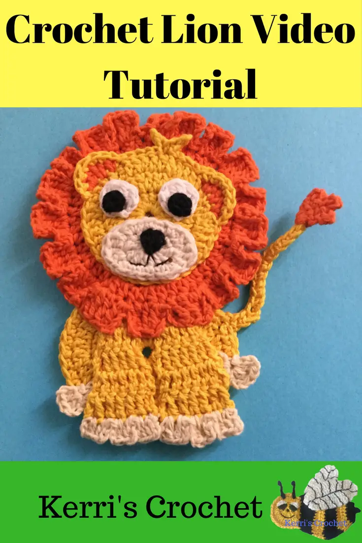 Crochet Lion Tutorial • Kerri's Crochet