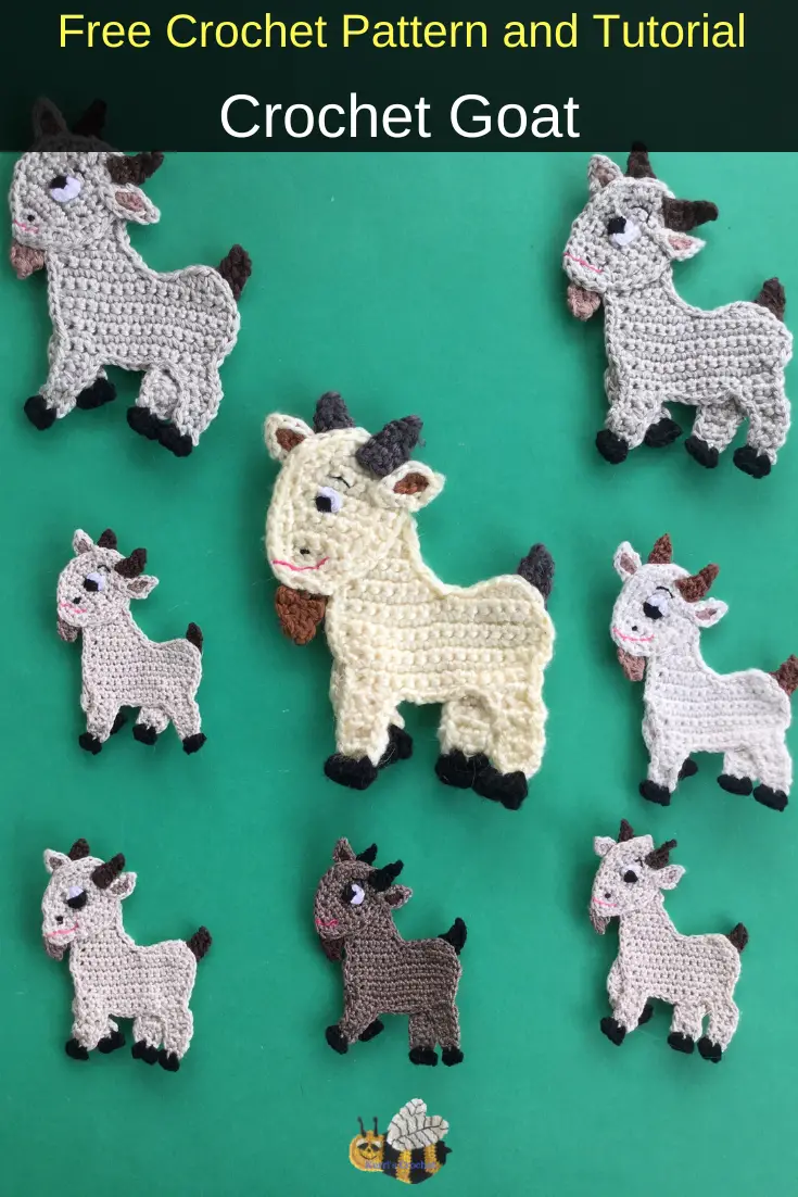Crochet Goat Pattern (UK Version) • Kerri's Crochet