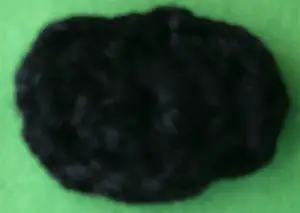 Crochet basset hound 2 ply nose