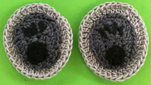 Crochet koala 2 ply legs with feet