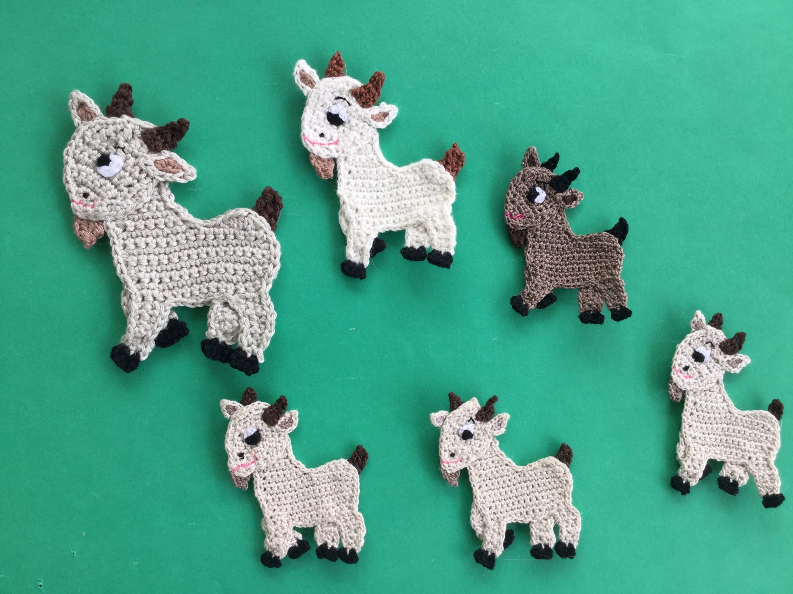 finished crochet goat 2 ply group landscape • Kerri #39 s Crochet finished crochet goat 2 ply group landscape • Kerri #39 s Crochet