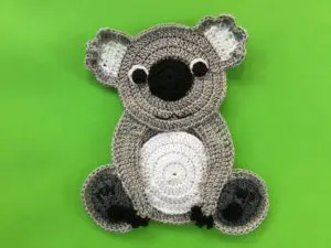 Finished crochet koala 2 ply landscape