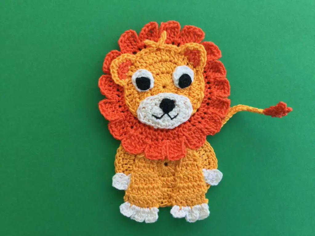 crochet lion stuffed animal