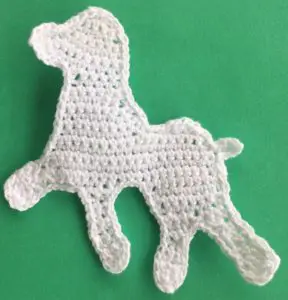Crochet poodle 2 ply body neatened