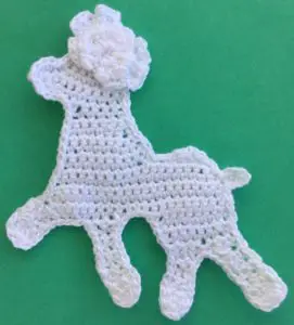 Crochet poodle 2 ply body with top knot