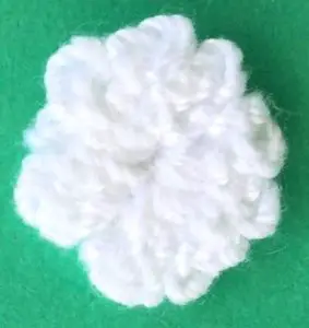 Crochet poodle 2 ply ear