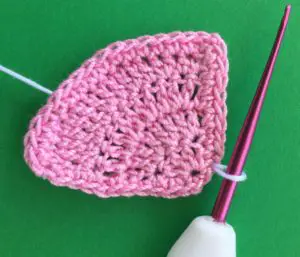 Crochet pram 2 ply joining for hood trim