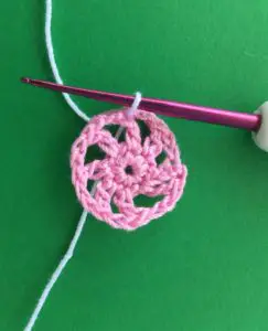 Crochet pram 2 ply joining for outer wheels