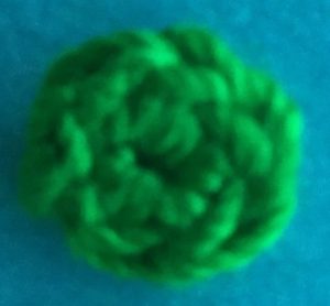 Crochet tractor 2 ply inner back wheel