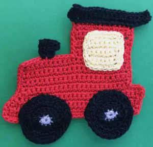 Crochet train engine 2 ply body with wheels