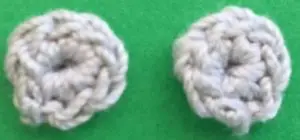 Crochet train engine 2 ply inner wheels