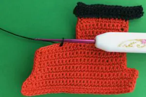 Crochet train engine 2 ply joining funnel