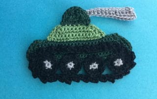 Finished crochet tank 2 ply landscape