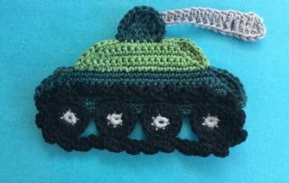 Finished crochet tank 4 ply landscape
