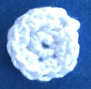 Crochet paint palette 2 ply circle for hole