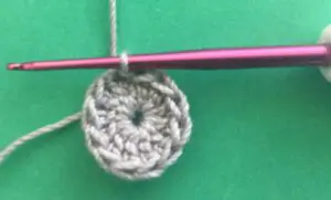 Crochet easy hippo 2 ply muzzle row one