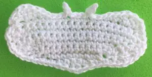 Crochet raccoon 2 ply head bottom neatened