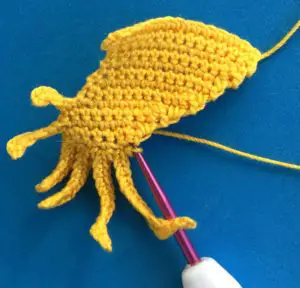Crochet mermaid 2 ply hair back