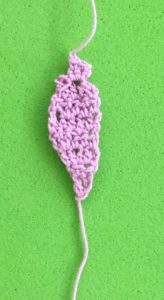 Crochet orchid 2 ply side petal