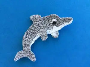 Finished crochet dolphin pattern 2 ply landscape