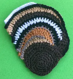 Crochet chipmunk 2 ply body