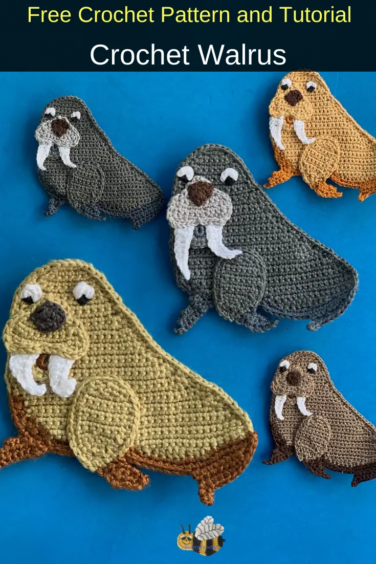 Crochet Walrus Pattern (UK Version) • Kerri's Crochet