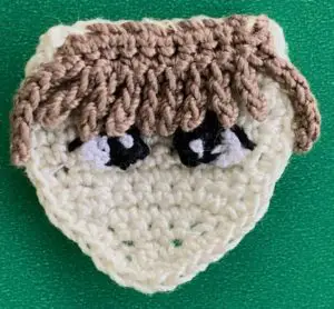 Crochet German boy 2 ply head with eyes