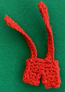 Crochet German boy 2 ply second strap